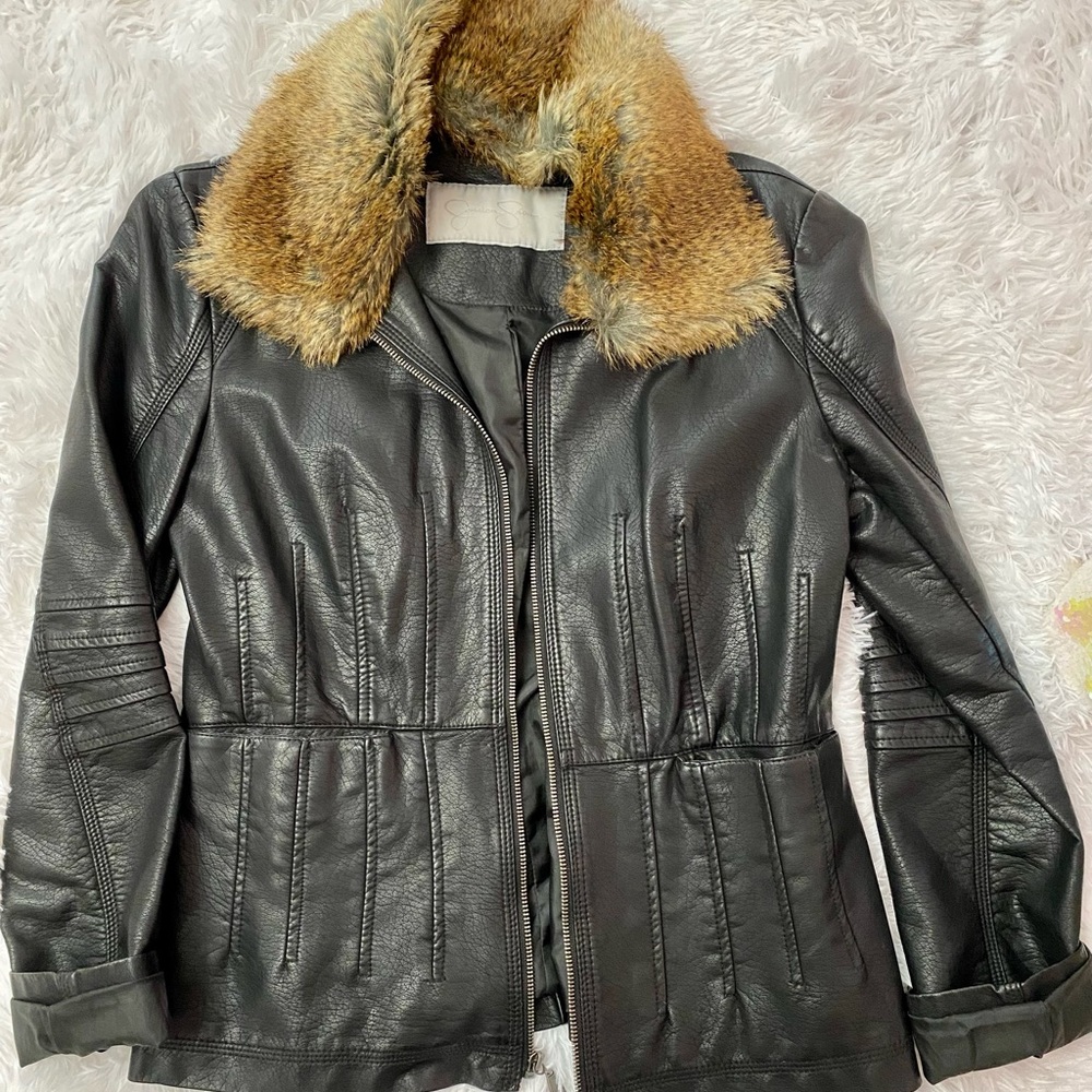 Jessica Simpson faux leather jacket